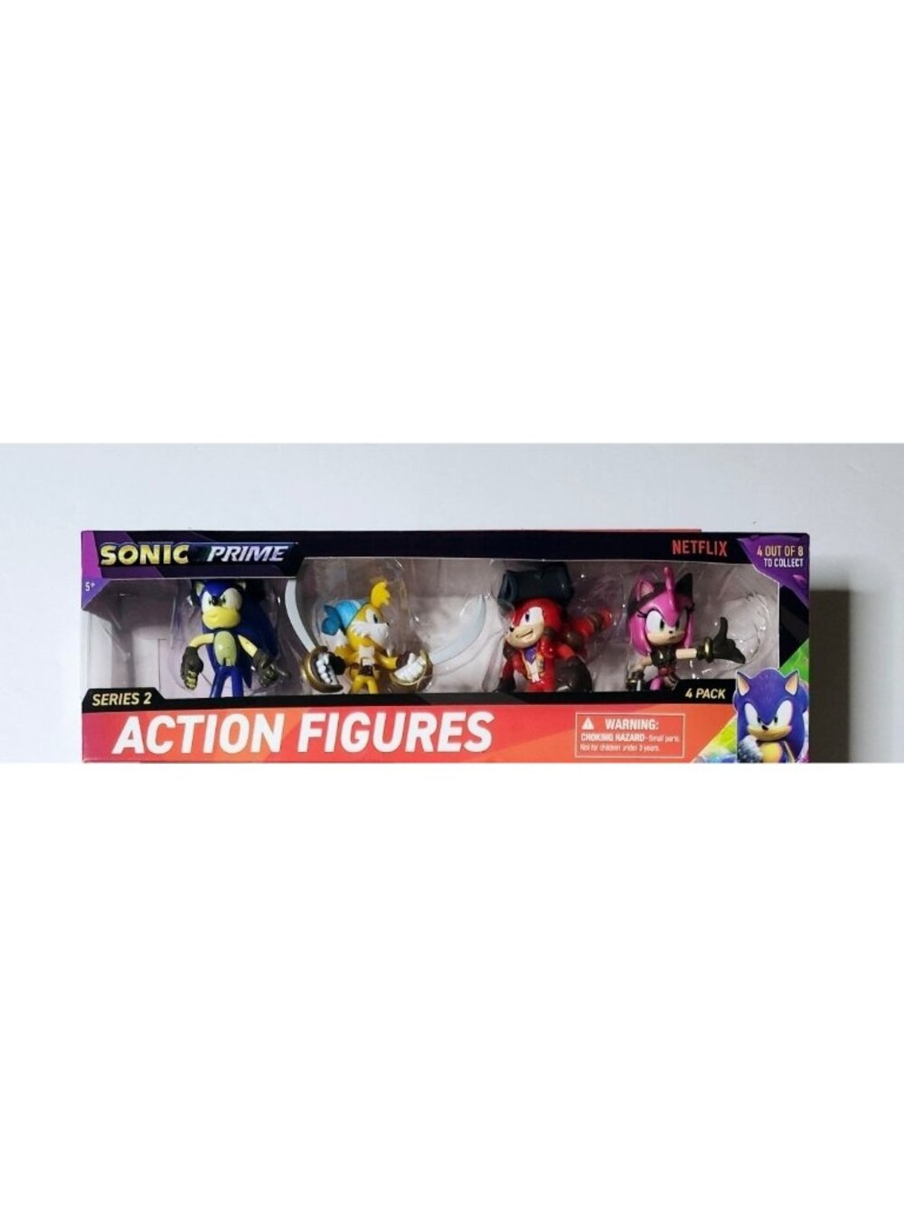 Sonic Prime: Action Figures V2 - 4 Pack - 3" Articulated Collectible Figures
